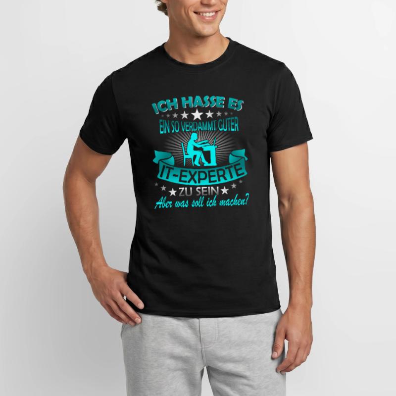 Informatiker It Experte Expert Computer Nerd Männer T-Shirt