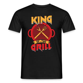 Grilling Barbeque BBQ Griller Grillmeister - Men's T-Shirt - black - Front - AI Model Male 178 light (178cm)