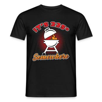 Grilling Barbeque BBQ Griller Grillmeister - Men's T-Shirt - black - Front - AI Model Male 178 light (178cm)