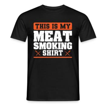 Grillen Papa Grillmeister Steak Bratwurst - Männer T-Shirt - Schwarz - Vorne - AI Model Male 178 light (178cm)