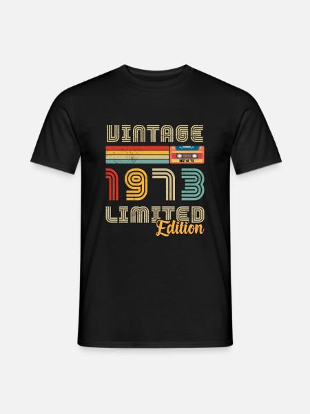 Vintage 1973 Cadeau D'anniversaire 1973 - T-shirt homme - noir