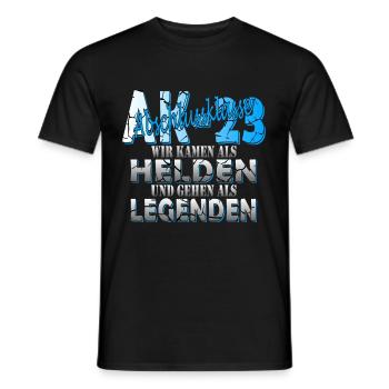 Abschlussklasse Abi 2023 AK23 AK-23 - Männer T-Shirt - Schwarz - Vorne - AI Model Male 178 light (178cm)