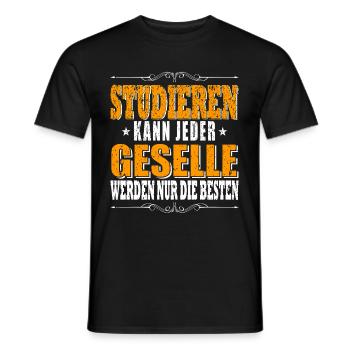 Geselle Handwerker Handwerksgeselle Elektrotechnik - Männer T-Shirt - Schwarz - Vorne - AI Model Male 178 light (178cm)