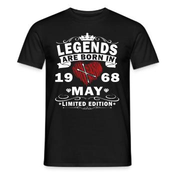 Mai 1968 Gift Drums Drummer - T-shirt homme - noir - Devant - AI Model Male 178 light (178cm)