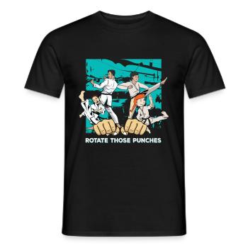 Ceinture noire - Fille d’arts martiaux - T-shirt homme - noir - Devant - AI Model Male 178 light (178cm)