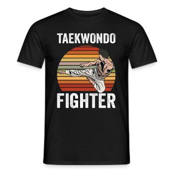 Tae Kwon Do - taekwondo - martial arts - Men's T-Shirt - black - Front - AI Model Male 178 light (178cm)