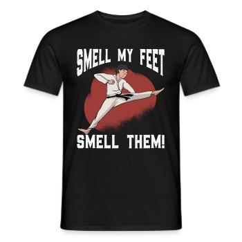 Karate Kampfsport Spruch lustig - Männer T-Shirt - Schwarz - Vorne - AI Model Male 178 light (178cm)