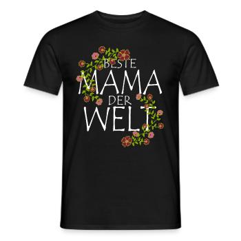 Meilleure maman du monde - T-shirt homme - noir - Devant - AI Model Male 178 light (178cm)