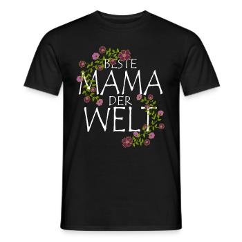 Beste Mama der Welt - Muttertag Geschenk - Männer T-Shirt - Schwarz - Vorne - AI Model Male 178 light (178cm)