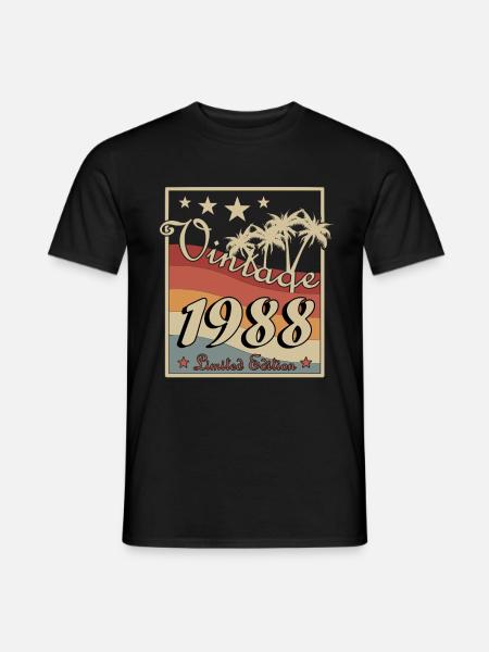 Born 1988 - Men's T-Shirt - black