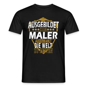 Maler Lustiger Spruch Geschenkidee - Männer T-Shirt - Schwarz - Vorne - AI Model Male 178 light (178cm)