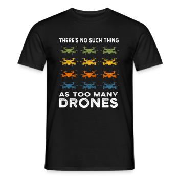 Drohne Drohnen Pilot Geschenk - Männer T-Shirt - Schwarz - Vorne - AI Model Male 178 light (178cm)