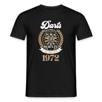 Dart - Darts - 1972 - Männer T-Shirt - Schwarz - Vorne - AI Model Male 178 light (178cm)