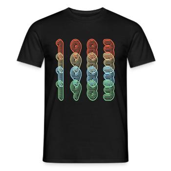 1983 Anniversaire - T-shirt homme - noir - Devant - AI Model Male 178 light (178cm)