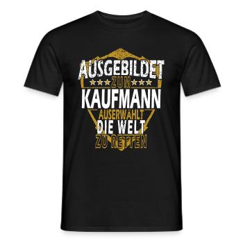 Einzelhandel Kaufmann Kauffrau lustige Verkäufer - Männer T-Shirt - Schwarz - Vorne - AI Model Male 178 light (178cm)