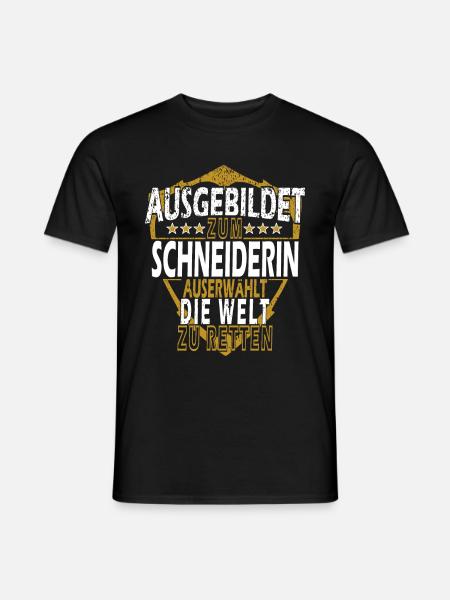 Schneiderin Spruch Schneider - Männer T-Shirt - Schwarz
