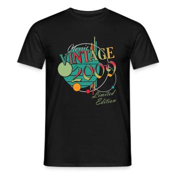 Vintage 2009 - Born In June 2009 - Men's T-Shirt - black - Front - AI Model Male 178 light (178cm)