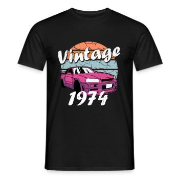 Class of 1974 Class of 1974 Anniversary - Men's T-Shirt - black - Front - AI Model Male 178 light (178cm)