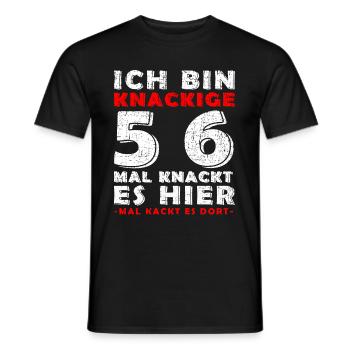56. Geburtstag Juli Jahrgang 56 Vintage - Männer T-Shirt - Schwarz - Vorne - AI Model Male 178 light (178cm)