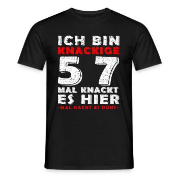 1966 Juli Limited Edition 57. Geburtstag Outfit - Männer T-Shirt - Schwarz - Vorne - AI Model Male 178 light (178cm)