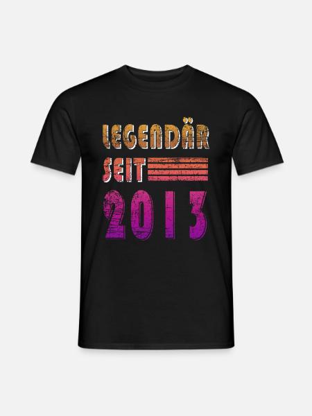 Level 10 Jahre Geburtstagsshirt Gamer 2013 - Männer T-Shirt - Schwarz
