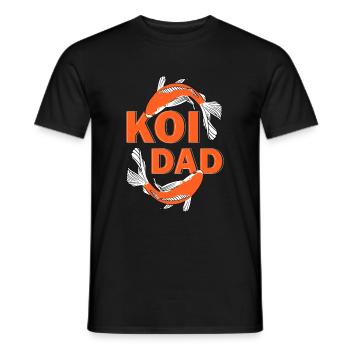 Koi Fish Japanese - Men's T-Shirt - black - Front - AI Model Male 178 light (178cm)