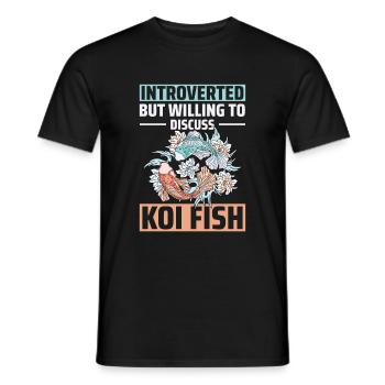 Koi Fish Japanese - Men's T-Shirt - black - Front - AI Model Male 178 light (178cm)