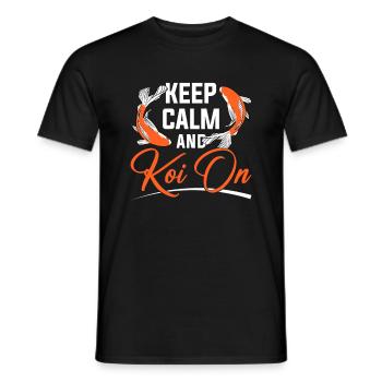 Koi-Fisch Japanisch - Männer T-Shirt - Schwarz - Vorne - AI Model Male 178 light (178cm)