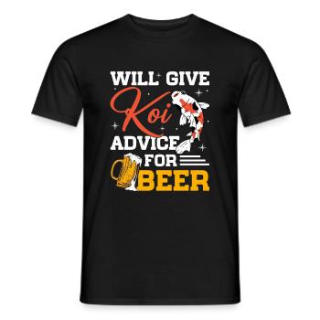 Koi-Fisch Japanisch - Männer T-Shirt - Schwarz - Vorne - AI Model Male 178 light (178cm)