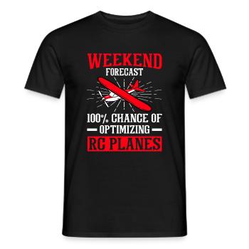 RC Airplane RC Airplane - Men's T-Shirt - black - Front - AI Model Male 178 light (178cm)