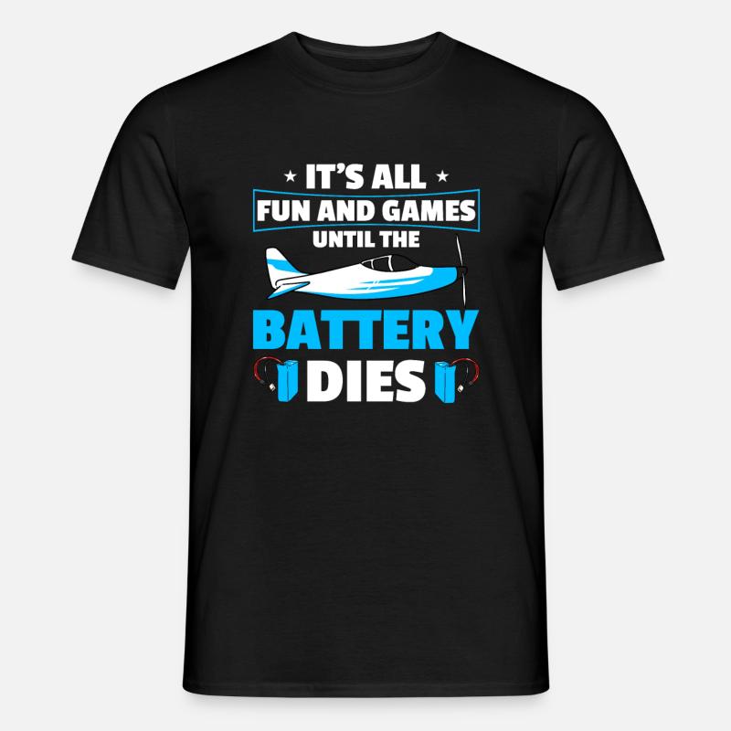 RC-Flugzeug RC-Flugzeug - Männer T-Shirt - Schwarz