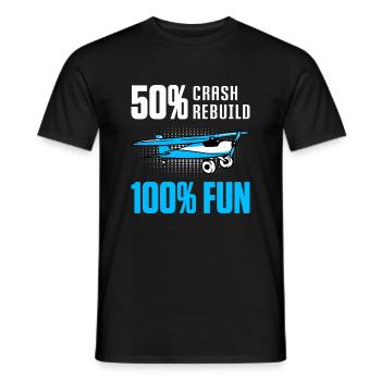 RC Airplane RC Airplane - Men's T-Shirt - black - Front - AI Model Male 178 light (178cm)