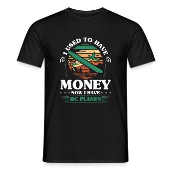 RC Airplane RC Airplane - Men's T-Shirt - black - Front - AI Model Male 178 light (178cm)