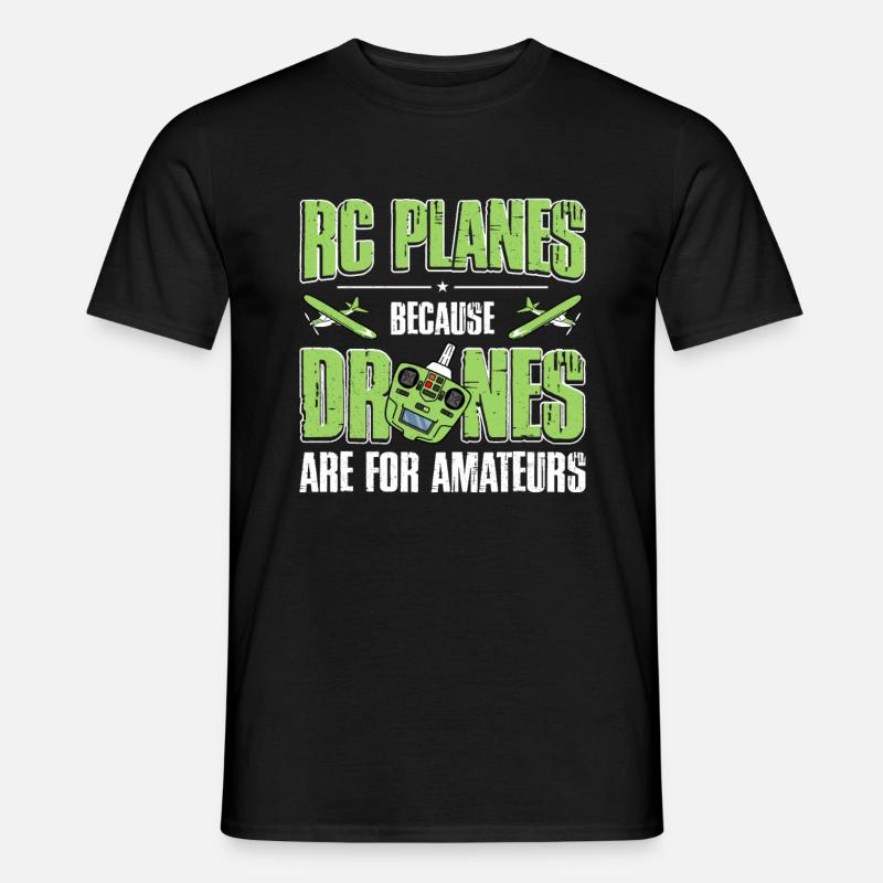 RC-Flugzeug RC-Flugzeug - Männer T-Shirt - Schwarz