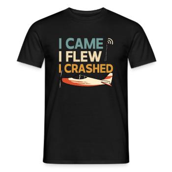 RC Airplane RC Airplane - Men's T-Shirt - black - Front - AI Model Male 178 light (178cm)