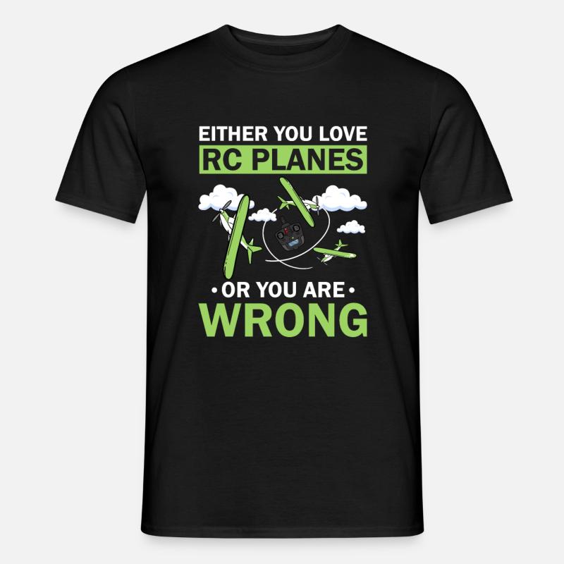 RC-Flugzeug RC-Flugzeug - Männer T-Shirt - Schwarz