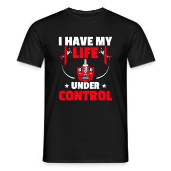 RC Airplane RC Airplane - Men's T-Shirt - black - Front - AI Model Male 178 light (178cm)