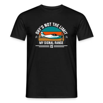 RC Airplane RC Airplane - Men's T-Shirt - black - Front - AI Model Male 178 light (178cm)