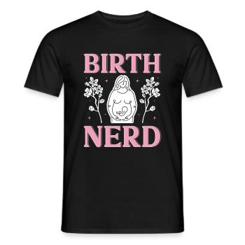 Doula infirmière sage-femme - T-shirt homme - noir - Devant - AI Model Male 178 light (178cm)