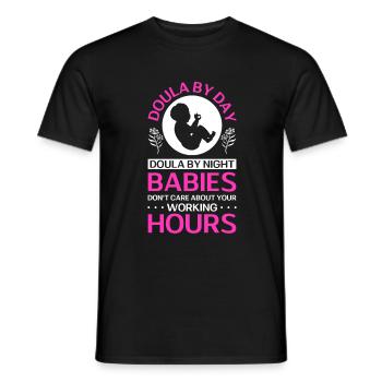 Doula Nurse Midwife - Men's T-Shirt - black - Front - AI Model Male 178 light (178cm)