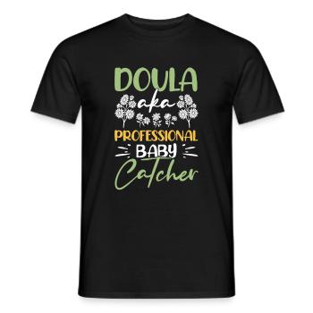 Doula Infirmière Sage-femme - T-shirt homme - noir - Devant - AI Model Male 178 light (178cm)