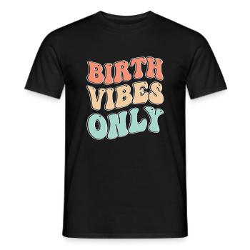 Doula infirmière sage-femme - T-shirt homme - noir - Devant - AI Model Male 178 light (178cm)