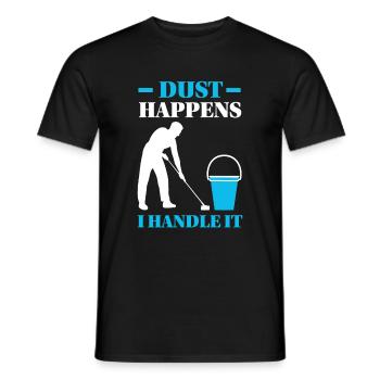 Semaine d’appréciation pour l’entretien ménager - T-shirt homme - noir - Devant - AI Model Male 178 light (178cm)