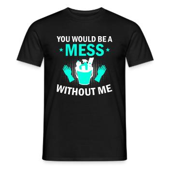 Week of Appreciation for Housekeeping - Men's T-Shirt - black - Front - AI Model Male 178 light (178cm)