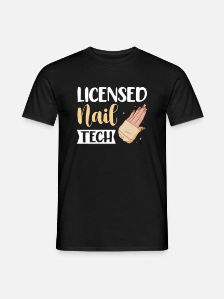 Nail Tech Manicure Nail Technician - Men's T-Shirt - black