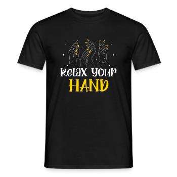 Nail Tech Manucure Technicienne des ongles - T-shirt homme - noir - Devant - AI Model Male 178 light (178cm)