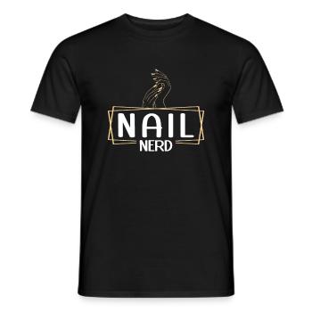 Nail Tech Manucure Technicienne des ongles - T-shirt homme - noir - Devant - AI Model Male 178 light (178cm)