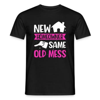 New Homeowner Homeowner Homeowner - Men's T-Shirt - black - Front - AI Model Male 178 light (178cm)