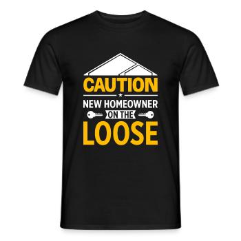 New Homeowner Homeowner Homeowner - Men's T-Shirt - black - Front - AI Model Male 178 light (178cm)