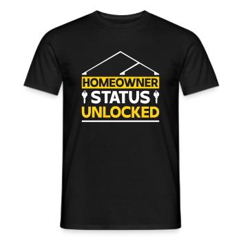 New Homeowner Homeowner Homeowner - Men's T-Shirt - black - Front - AI Model Male 178 light (178cm)